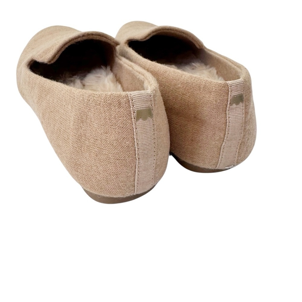 Birdies Starling Knit Loafers in Oatmeal Faux Fur Size 7.5 - Picture 9 of 12